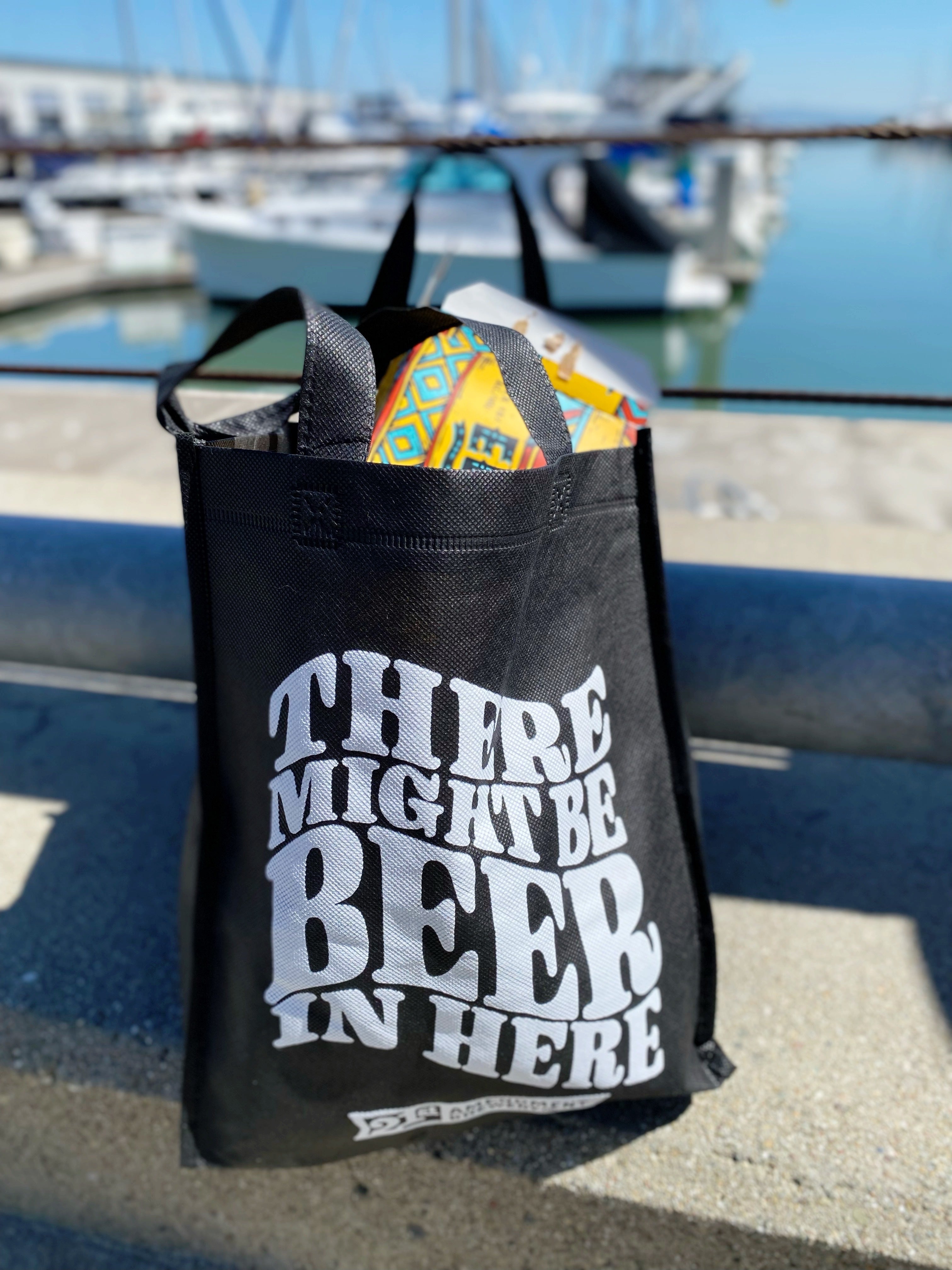 Beer to Bags Upcycled Malt Bag Tote - Canvas Pocket